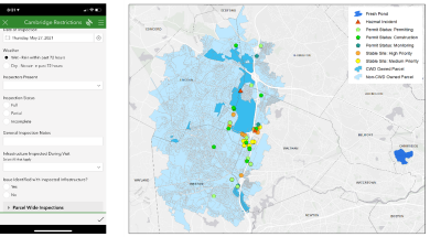 Spatial Data Infrastructure for Watershed Monitoring in Cambridge, Massachusetts
