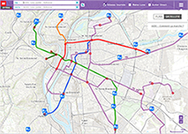 Interactive map & Route planning platform for Lyon's public transport
