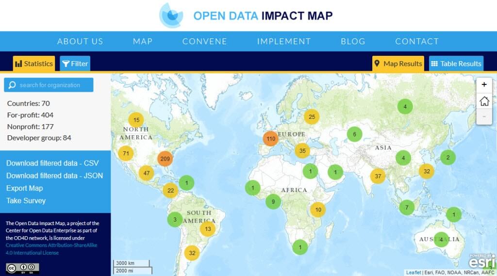 Open Data Impact Map