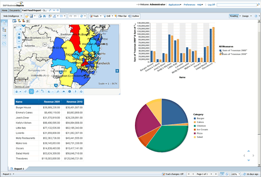 Map Intelligence for SAP BusinessObjects WebI