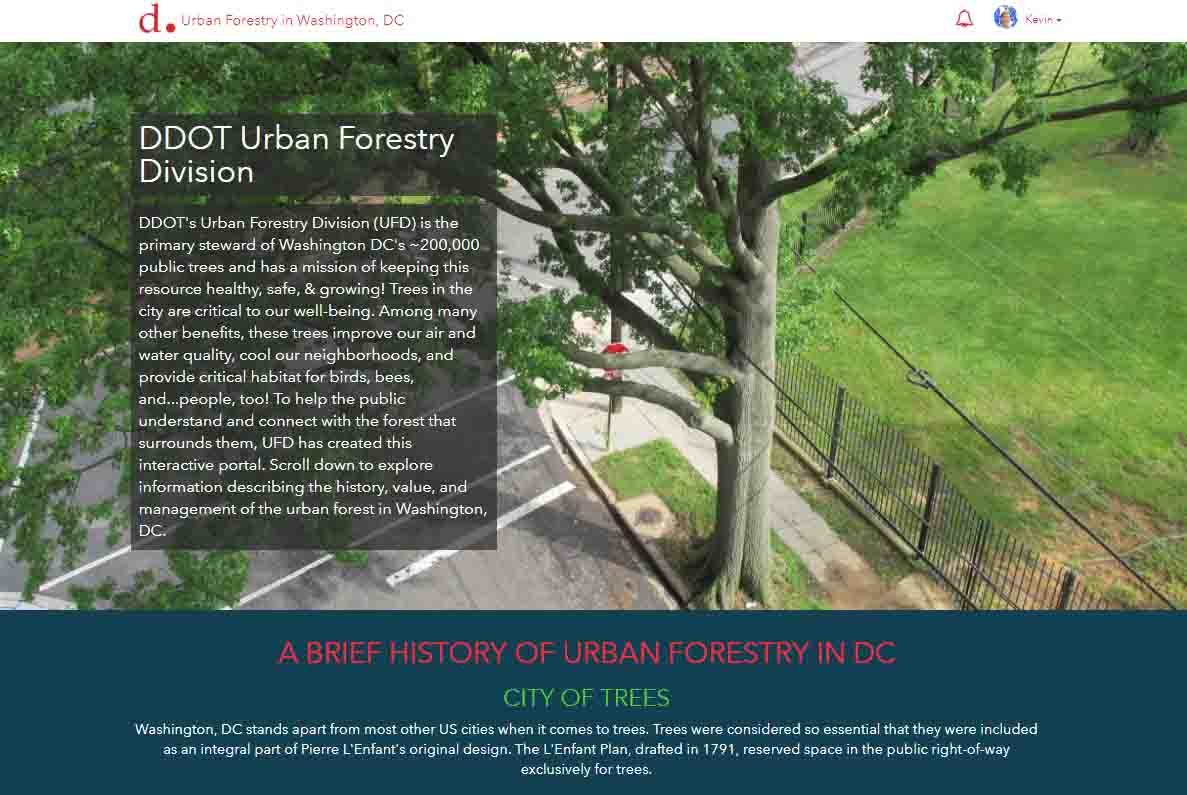DDOT Urban Forestry Division Hub