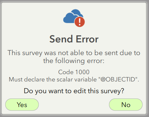 Screenshot of the error.