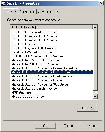 [O-Image] DataLink Properties - Provider tab
