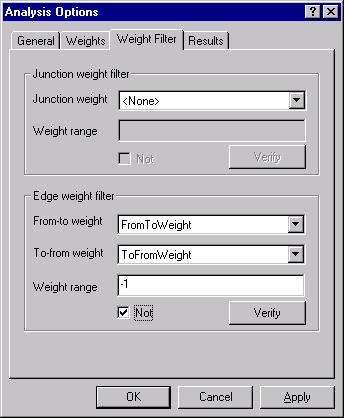 [O-Image] Network Analysis options Weight filter dialog box