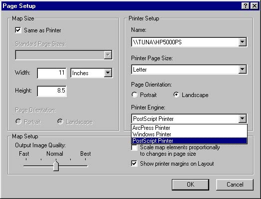 [O-Image] Select PostScript printer and PostScript printer engine