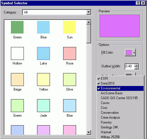 [O-Image] Symbol Selector dialog box