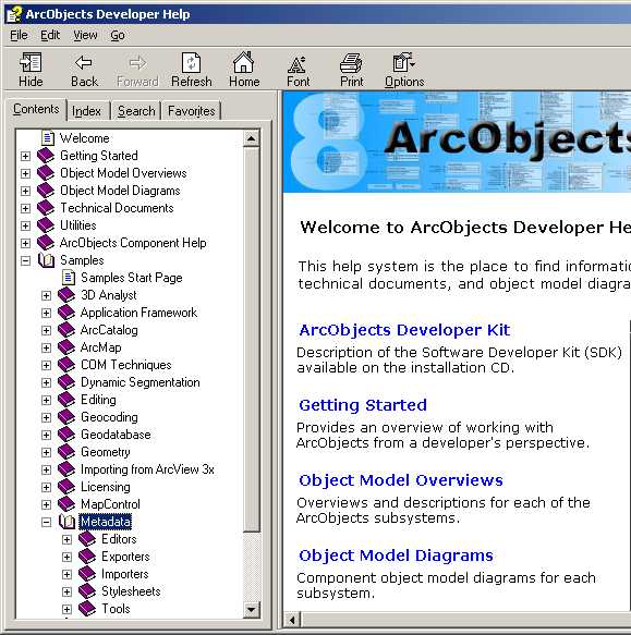 [O-Image] ArcObjects Developer Kit metadata samples