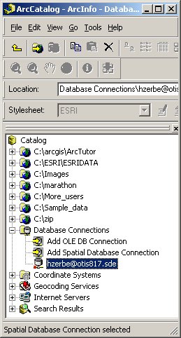 [O-Image] SDE database connection