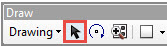 The Draw toolbar with the Select Elements tool highlighted.