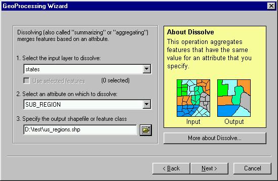 [O-Image] ArcMap Dissolve dialog 1