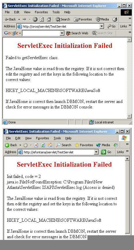 [O-Image] ServletExec Initialization Failed Image