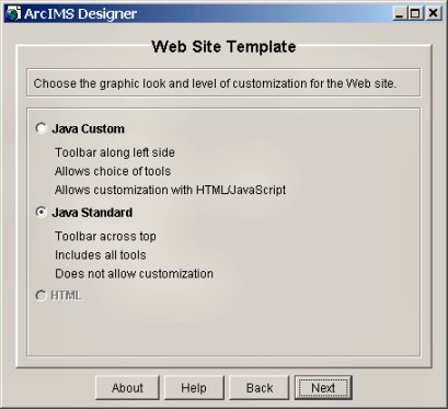 [O-Image] Select the Java Standard template