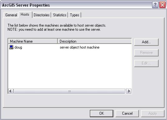 [O-Image] ArcGIS Server Properties Hosts tab