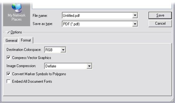 [O-Image] ArcMap export dialog format tab