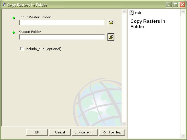 [O-image] Copy Raster in Folder box