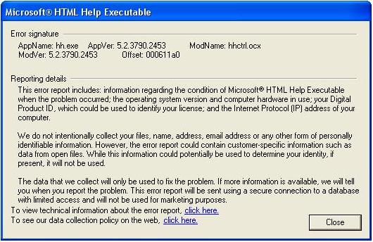 [O-Image] [O-image] Microsoft Help error
