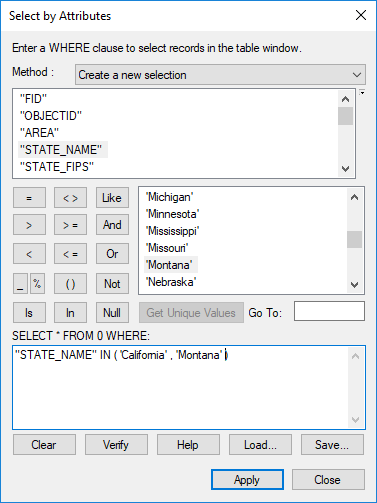 How To: Select Multiple Values Using The Select By Attributes Tool