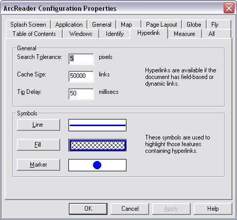 [O-Image] [O] ArcReader Configuration Properties - Hyperlink tab