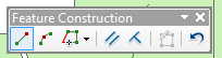 This is the Feature Constructions toolbar.