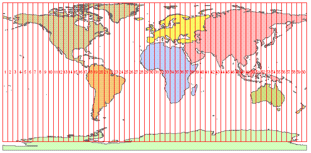 [O-Image] UTM Zones of the World