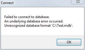 [O-Image] Unrecognized database format error