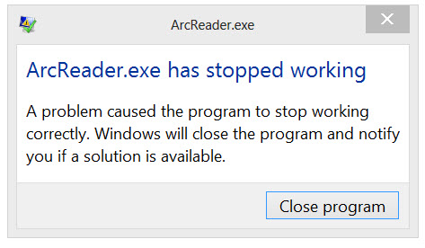 [O-Image] ArcReader Stopped Working