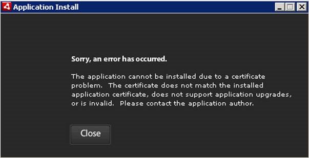 [O-Image] AIR certificate invalid
