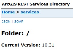ArcGIS Rest Services folder 10.31