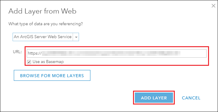 Add layer from web