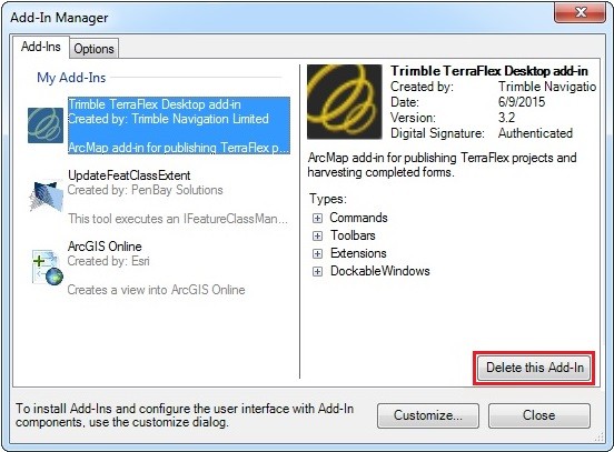 Image of the Add-In Manager dialog box