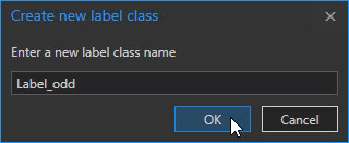 Create a new label class, named Label_odd
