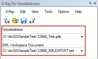 The Geodatabase and XML Workspace Document fields 
