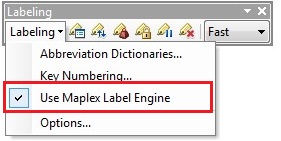 Use Maplex Label Engine option.