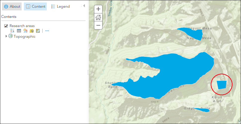 The newly added feature is preseved in the ArcGIS Online Map Viewer