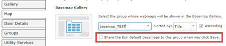 image shows the option to be checked in ArcGIS Online.