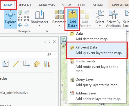 Image of add layer in ArcGIS Pro