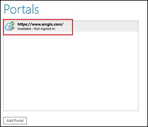 The correct ArcGIS Pro organization account to return the license to in the Portals tab