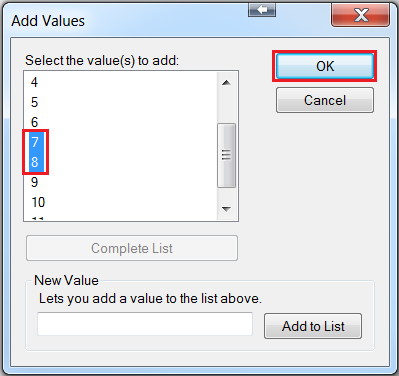 An image of the Add Values dialog box