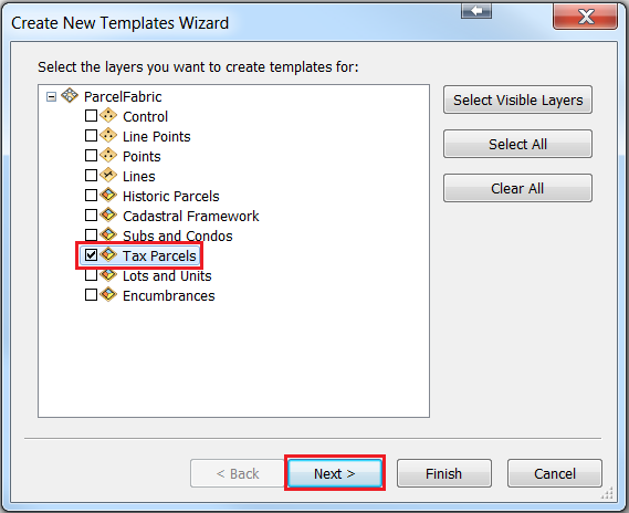 An image of the Create New Templates Wizard dialog box.