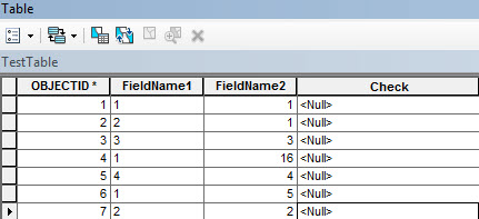 Image showing the input table with three fields.