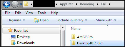 Image the Desktop 10.x folder in the Roaming Profile of the AppData folder