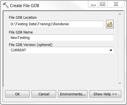 An image of the Create File GDB dialog box.