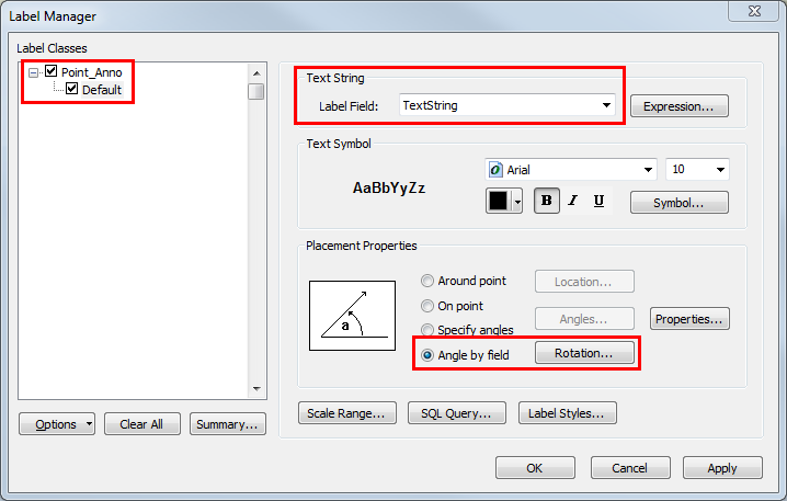 An image of the Label Manager dialog box.