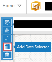 The Add Date Selector of the header panel