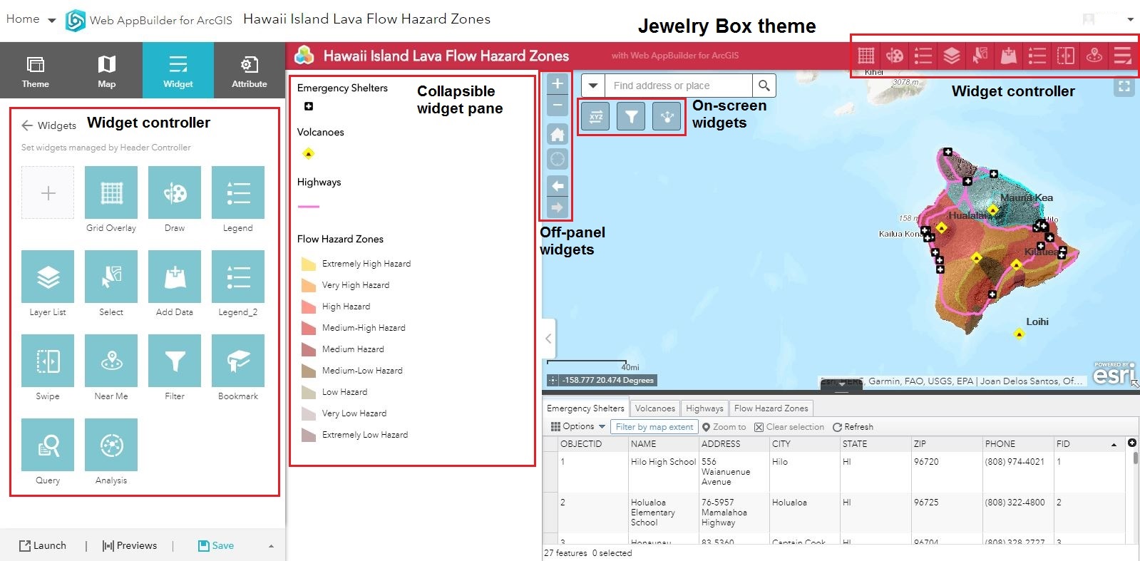This is the Jewelry Box theme in Web AppBuilder for ArcGIS.
