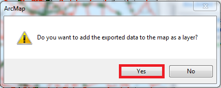 Screenshot of the prompt with Yes highlighted.