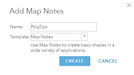 This is the Add Map Notes dialog box.