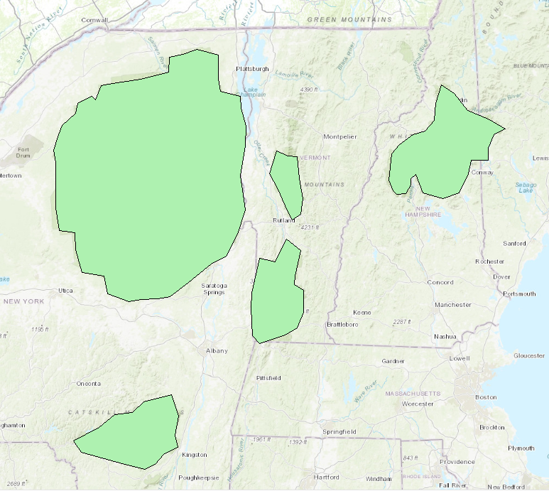 This is the polygons of forest reserve areas.