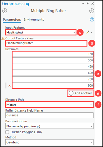 Configuring the Multiple Ring Buffer tool parameters