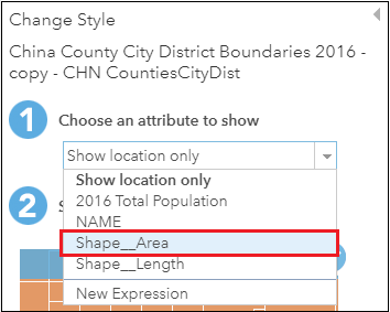 Select a numeric field.